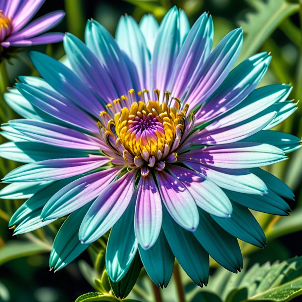 Pic of a teal aster