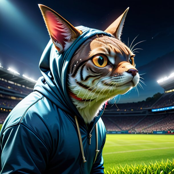 Drawing of a tuna in a hoodie on the field