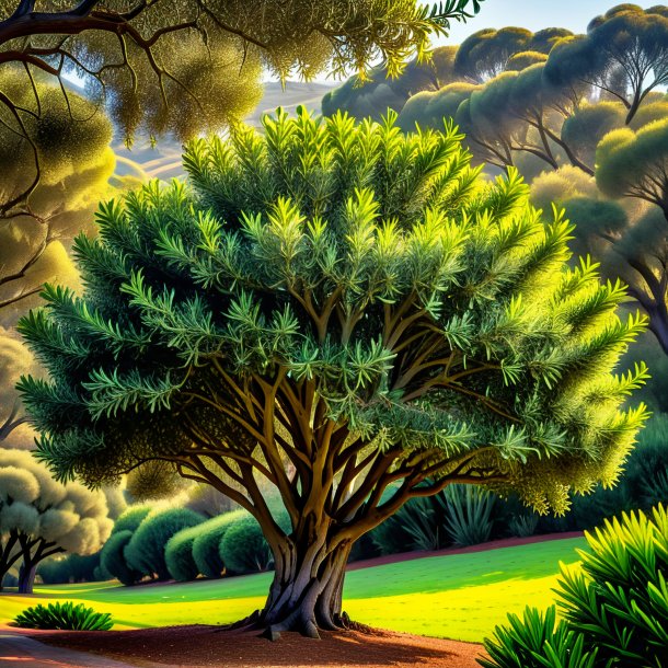 Image of a olive myrtle