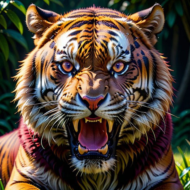 Pic of a maroon crying tiger