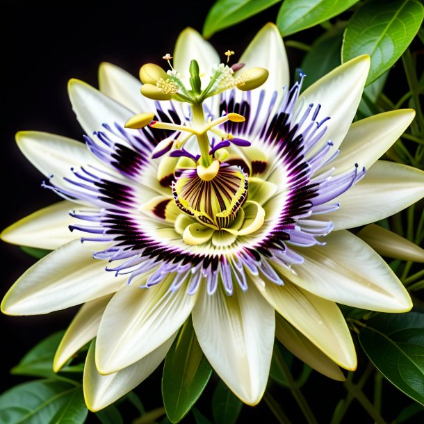 Photo of a ivory passion flower