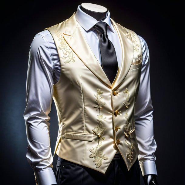 Photo of a ivory vest from polyethylene