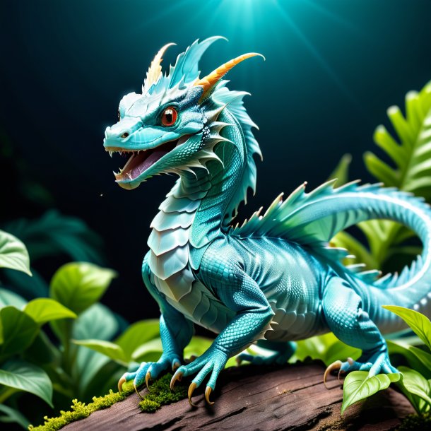 Pic of aquamarine dance basilisk