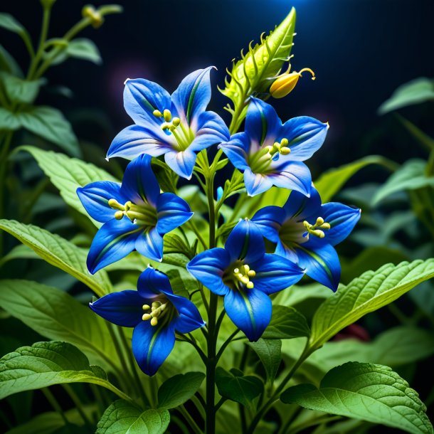 Photo of a blue enchanter's nightshade