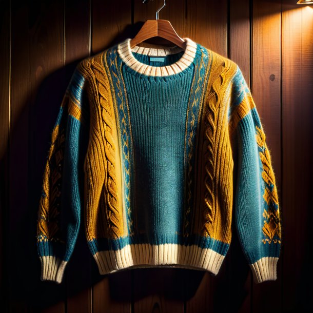 Photography of a olden sweater from wood