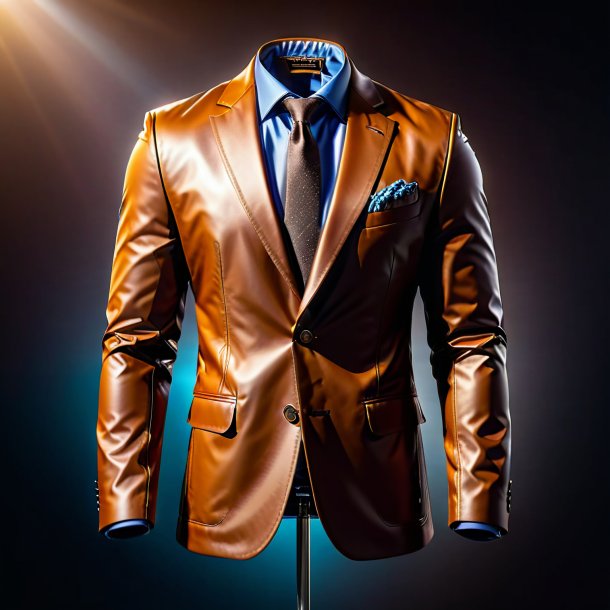 Picture of a brown jacket from metal