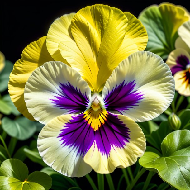 Imagery of a khaki pansy