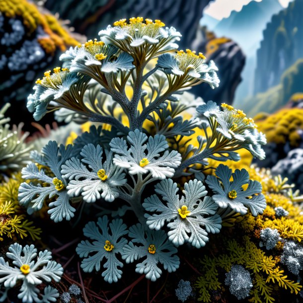 Portrayal of a silver lichen