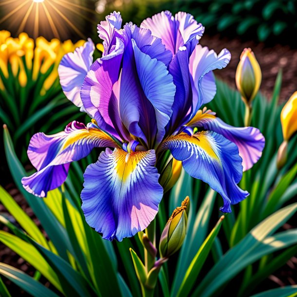 Photography of a olden iris