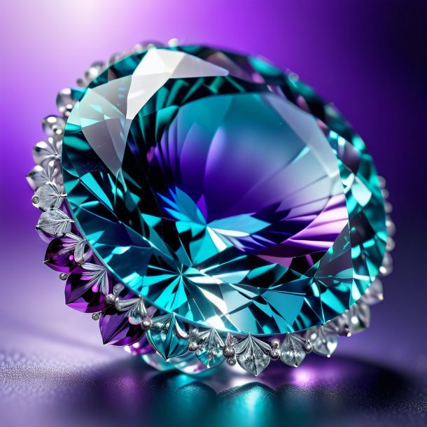 "picture of a aquamarine violet, white"