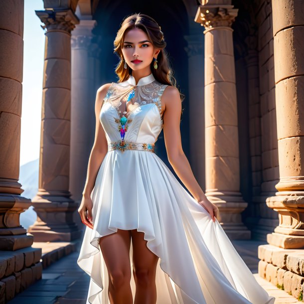 Picture of a white dress from stone