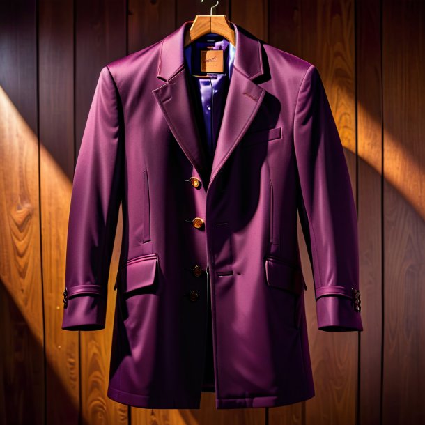 Image of a plum coat from wood