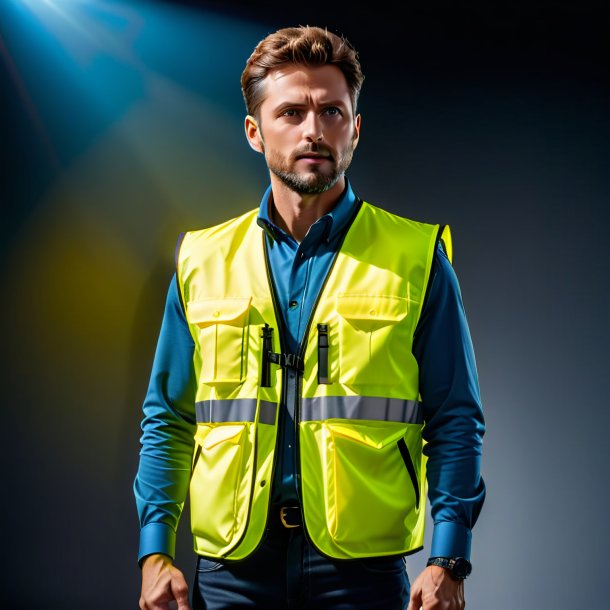 Photo of a yellow vest from polyethylene