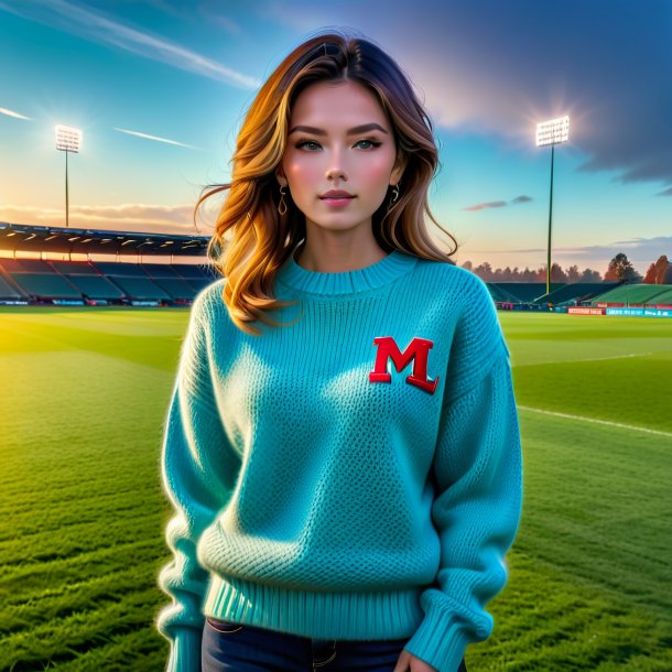 Pic of a mol in a sweater on the field