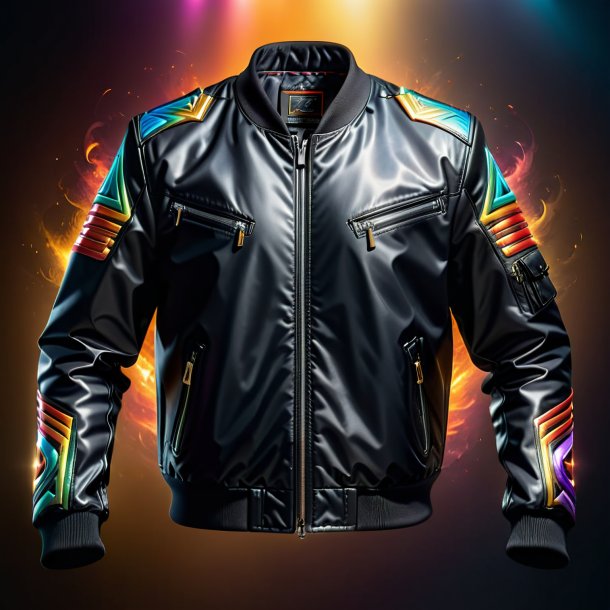 Image of a black jacket from metal