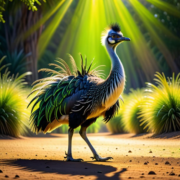 Pic of a lime dancing emu