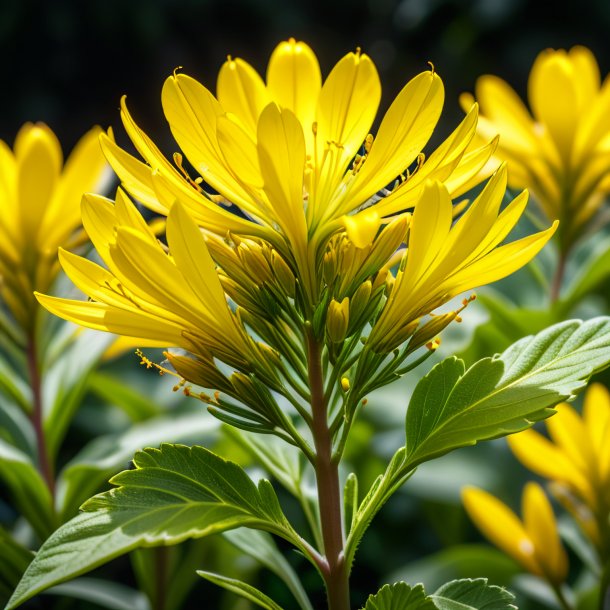 Pic d'un hedysarum jaune