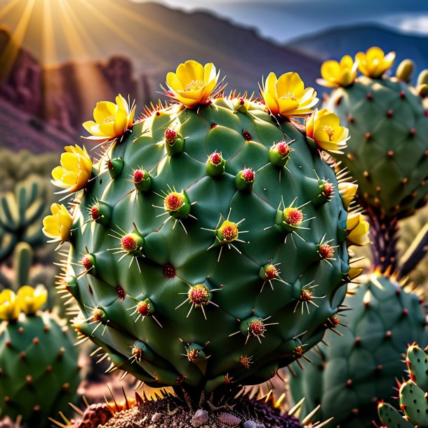 Photo of a olive prickly pear