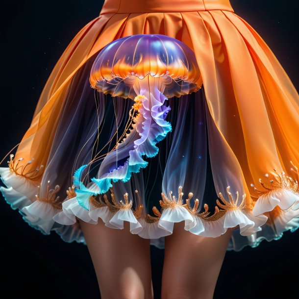 Pic of a jellyfish in a orange skirt