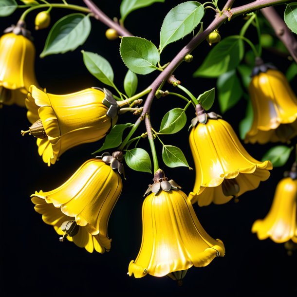Picture of a olden yellow waxbells