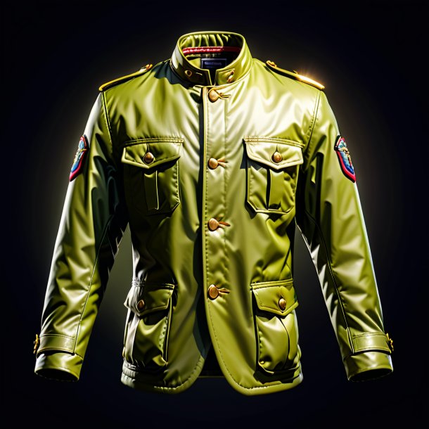 Clipart of a olive jacket from clay