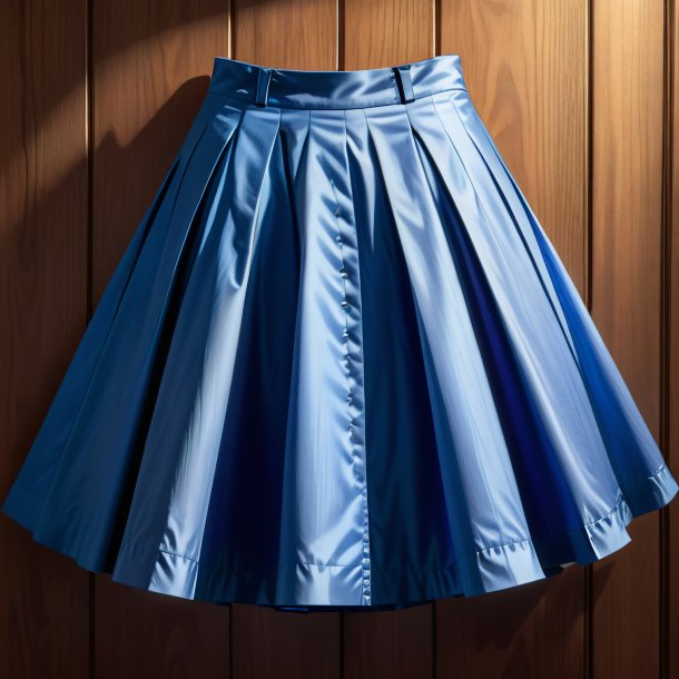 Sketch of a blue skirt from wood