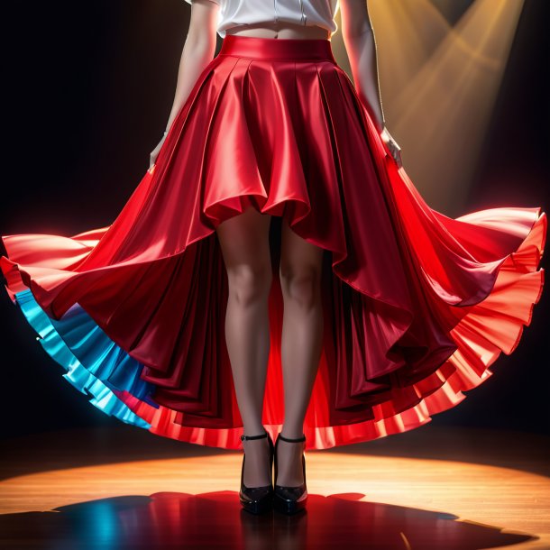 Image of a red skirt from polyethylene