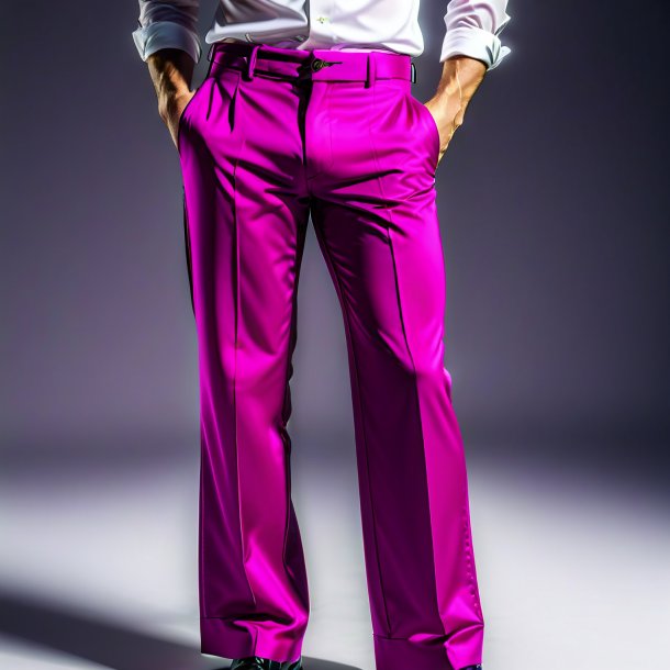 Clipart of a magenta trousers from polyethylene