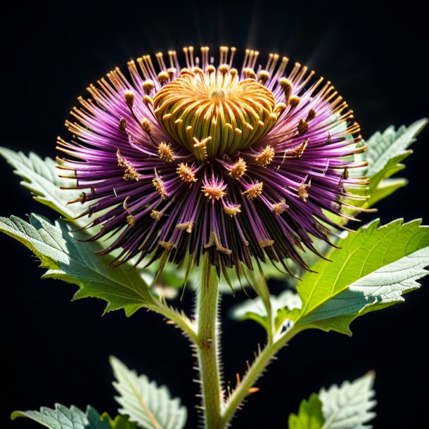 Picture of a brown burdock