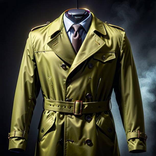 Picture of a olive coat from iron