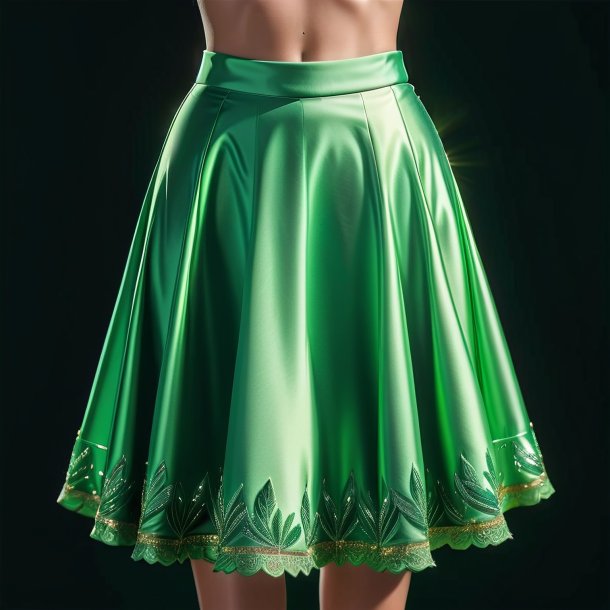 Clipart of a green skirt from gypsum