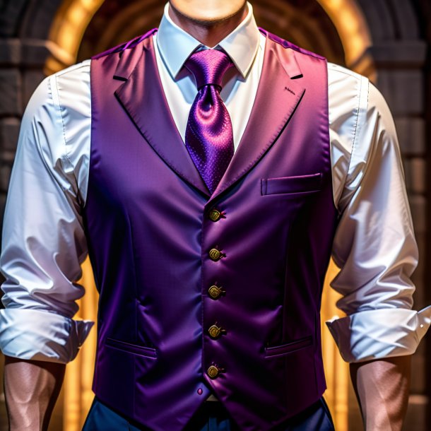 Pic of a plum vest from stone