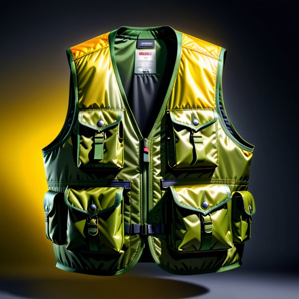 Illustration d'un gilet d'olive en polyéthylène