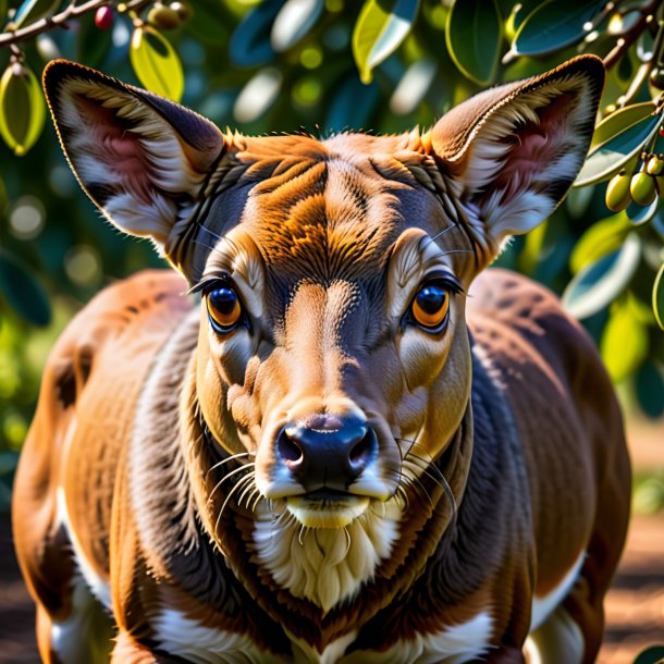 Portrait of a olive buck-bean