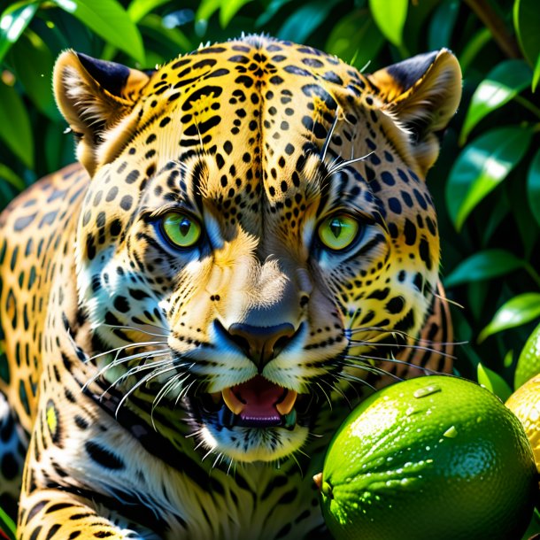 Image d'un jaguar lime pleurant