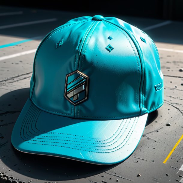 Sketch of a cyan cap from concrete