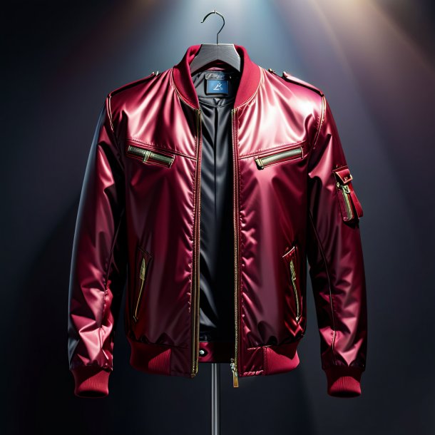 Drawing of a maroon jacket from metal