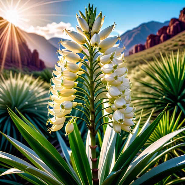 Picture of a white yucca