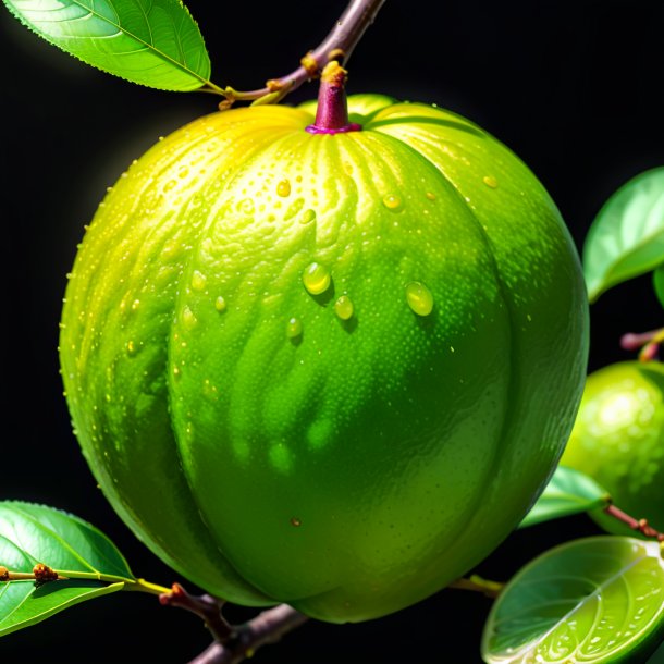 Sketch of a lime jamaica plum