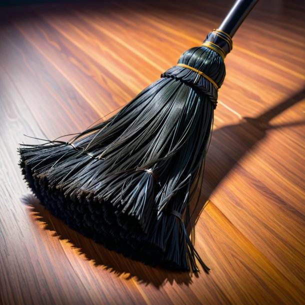 "photo of a black broom, spanish"
