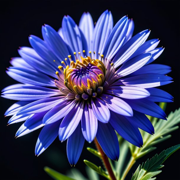 Figure of a blue aster