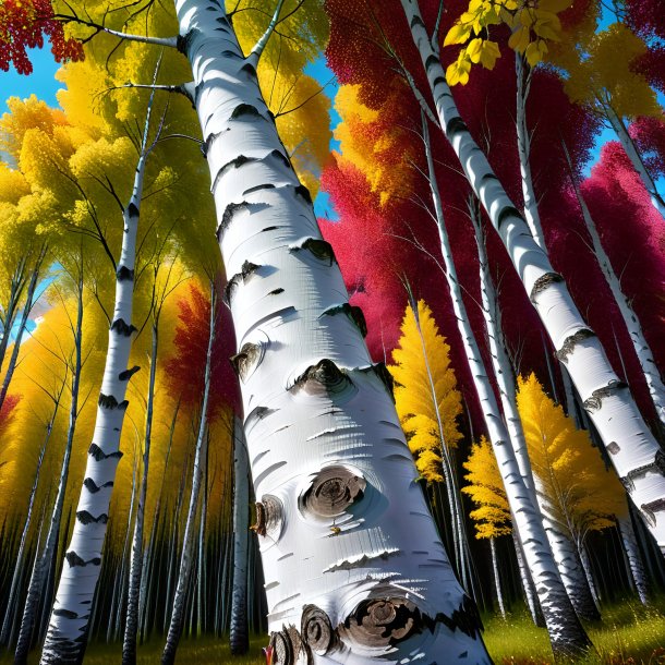 Pic of a maroon birch