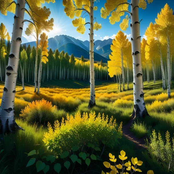Imagery of a olden aspen