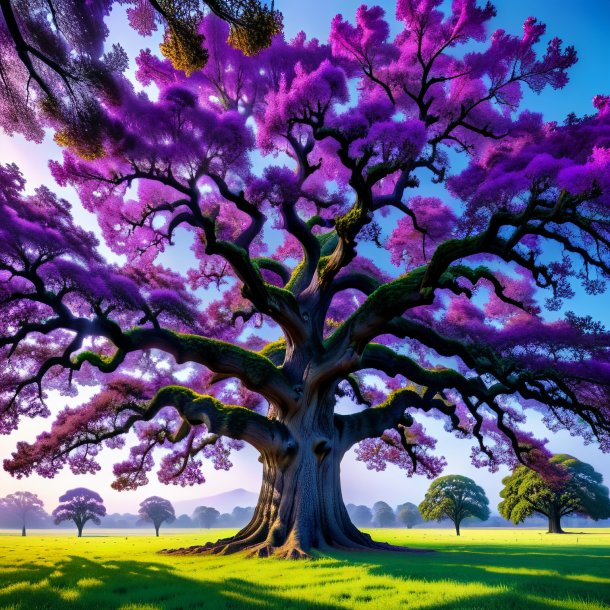 Imagery of a purple oak