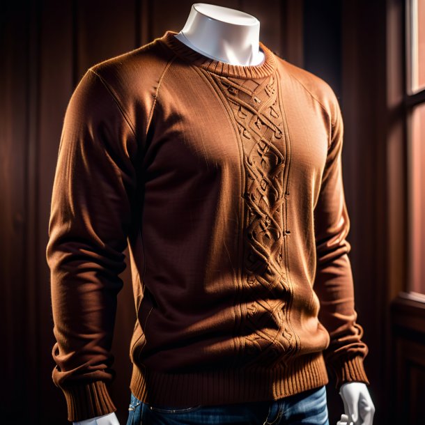 Photo of a brown sweater from clay