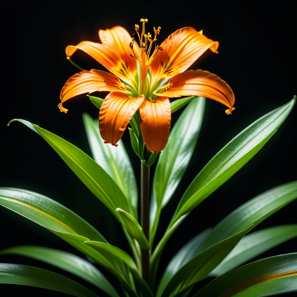 Photo of a orange anthericum