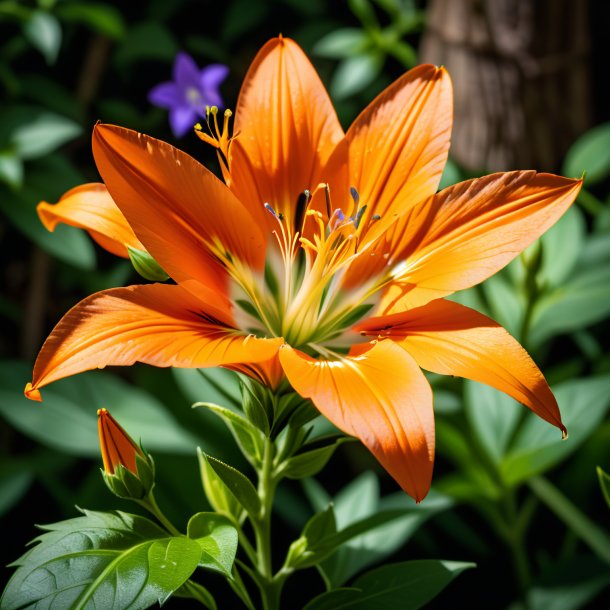 Image of a orange bellflower