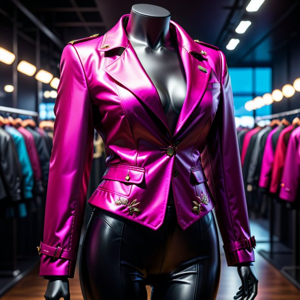 Foto de una chaqueta fucsia de hierro