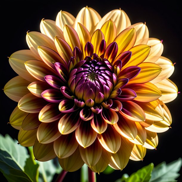 Imagery of a brown dahlia