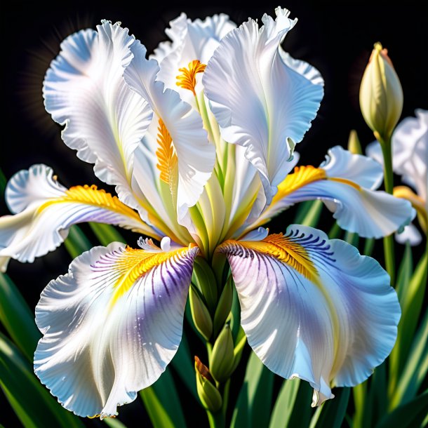 Picture of a white iris